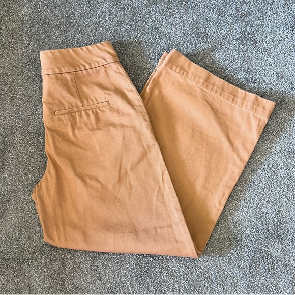 Club Monaco Pants - Club Monaco pants womens 4 orange high rise wide leg cotton baddie coastal